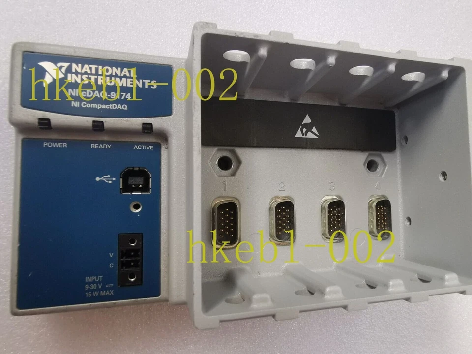National Instruments NI cDAQ-9174 USB CompactDAQ Chassis 4 slot con cavo di alimentazione - Immagine 3 di 4
