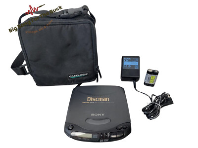 Sony D-143 CD Compact Disc Player Discman CD-Player Schwarz AVLS 1-bit DAC