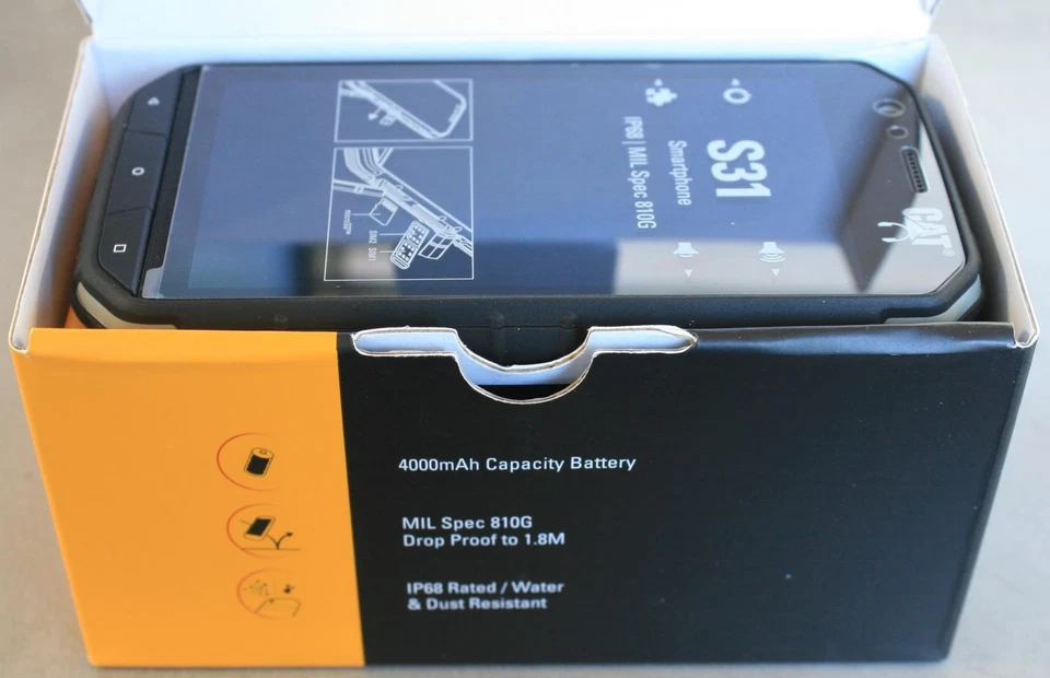 CAT S31 Rugged 16GB Black Unlocked Android Smartphone Waterproof Shockproof - Image 2 of 4