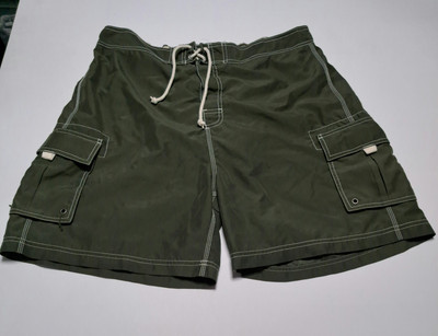 Sand and Sun Black Men's Lined Size Large Swimming Shorts