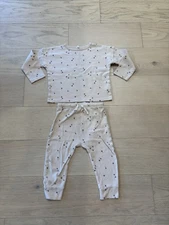 Quincy Mae Pink Floral Print Pajama Set, Size 2-3Y