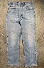 Vintage Levi’s 505 USA Made Jeans 31x28 Light Wash Distressed 90s 513 Button