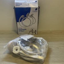 Croydex Secura Shower Head and Hose - Easy Install Push On Shower Attachment