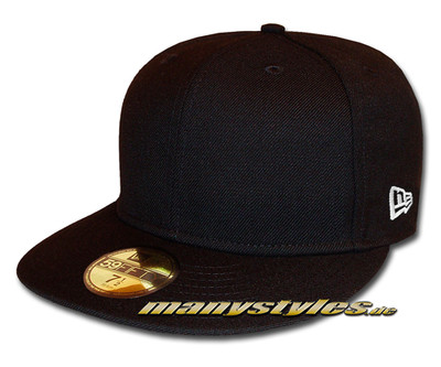 NE ORIGINAL BLANK 59FIFTY NEW ERA MANYSTYLES Basic Exclusive Cap Black White