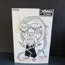 Usagi Yojimbo NECA 7  Figure Stan Sakai Edition Black & White Hand Signed  989