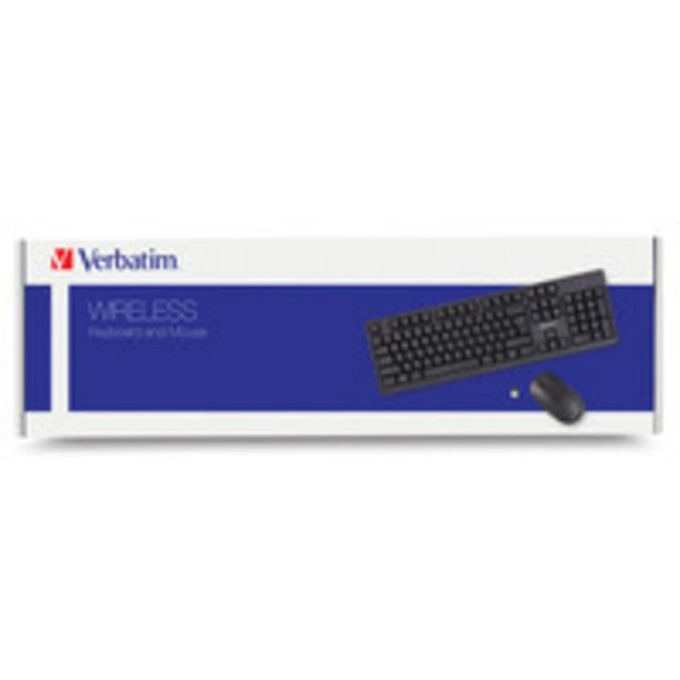 Verbatim Corporation 70724 Wireless Keyboard And Mouse 2.4Ghz-Ambidextrous-Plug - Image 4 of 4