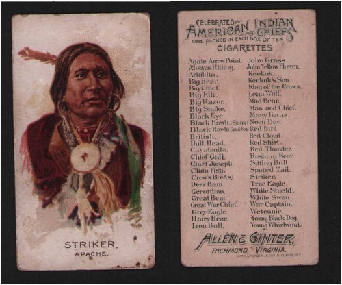 1888 N2 Allen & Ginter #43 Striker — Raw
