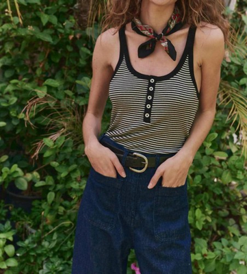 #ad The Great. Henley Slim Tank Top Size 0 $81.00