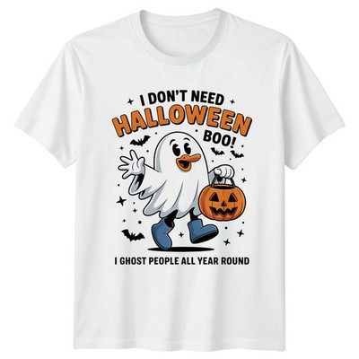 I Don't Need Halloween Boo T-Shirt Geist Ente Halloween Geschenk für Sie und Ihn