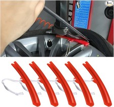 Car Tire Changing Rim Protector, 5 Pcs Wheel Changing Rim Savers, 1 Color: Red