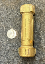 Brass 1/2" I x 3/4" C x 6 Compression Coupling