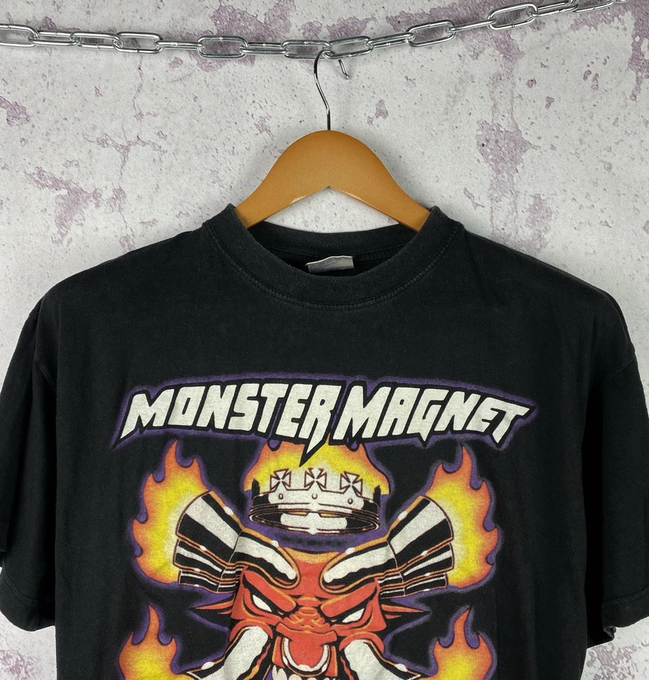 Camiseta De Colección Monster Magnet 2004 Para Hombre Rara Años 00 Negro Rock Metal Talla M Foto 3 de 4