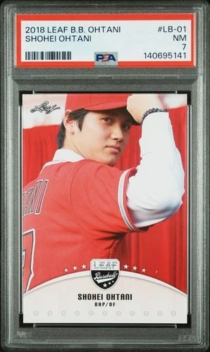 2018 LEAF BASEBALL OHTANI #LB-01 SHOHEI OHTANI  PSA 7