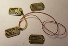 VINTAGE WW2 US MILITARY NOTCHED DOG TAGS