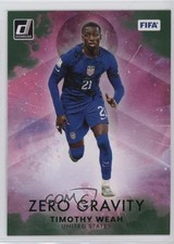 2022-23 Panini Donruss Zero Gravity Green Timothy Weah #25 0c2