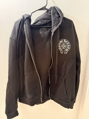 100% Authentic Rare Chrome Heart Los Angeles zip up hoodie Large
