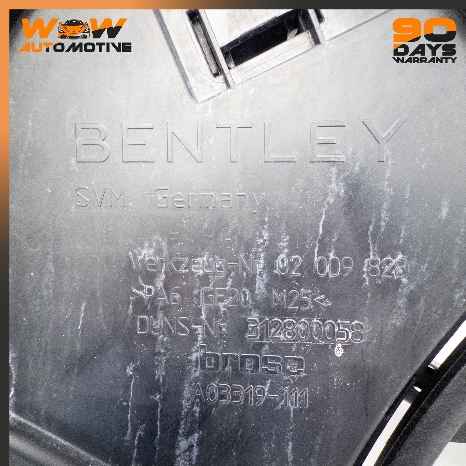 04-19 BENTLEY CONTINENTAL GT FLYING SPUR GTC RADIATOR COOLING FAN MOTOR OEM