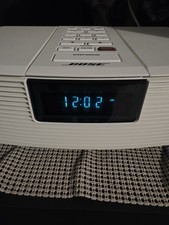 Bose Sound Wave Radio AM FM Stereo Digital Alarm Clock AWR1-1W Aux Input Output
