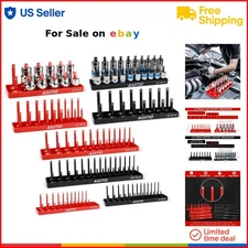 Socket Organizer Tray Set 8pcs ABS storage for SAE Metric sockets tools