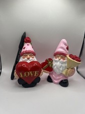 Valentine's Day Gift 2 Pcs Large Pink Heart Gnome Plush Toy Home Decor Set