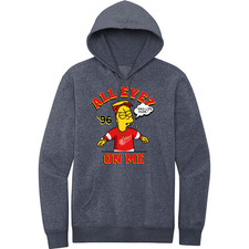 NEW RETRO KINGS THUG LIFE BART TOON HEATHER NAVY Hoodie SM-4XLARGE MADE IN USA