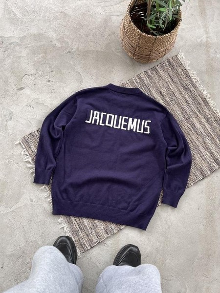 Women Jacquemus Sweater Navy Polyester 40