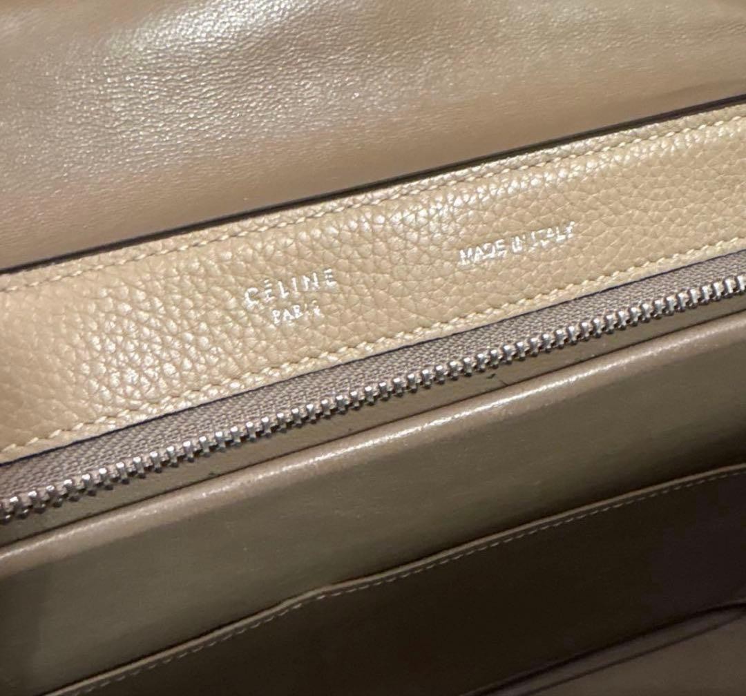 CELINE × Trapeze Medium 2WAY Handbag Beige — image 3
