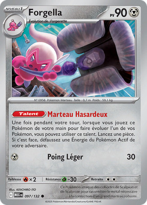 Pokemon Karte Forgella 097/132 Commune Mega Evolution (PCC)