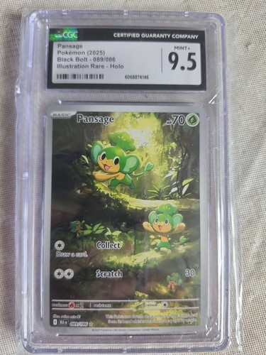Pansage graded CGC 9.5 for sale on eBay