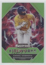 2020 Panini Prizm Draft Picks Fireworks Lime Green 11/75 Daniel Cabrera 3wu