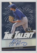 2020 Leaf Valiant The Talent Blue Prismatic 29/50 Cole Henry #TT-CH1 Auto 1u6