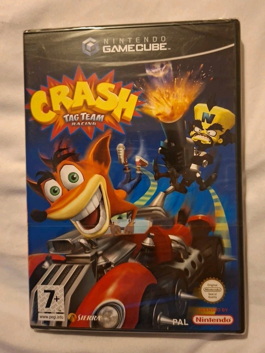 Gamecube Crash Tag Team Racing, Pal, New Sealed