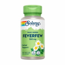 True Herbs Feverfew 100 Veg Caps 380 Mg by Solaray