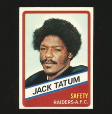 1976 Wonder Bread Jack Tatum Football Card Number 20 Oakland Raiders #20