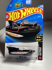 2026 Hot Wheels 107/250-1966 Bat Boat-Nero-Batman 3/5-DC-Batman Ser TV Originale