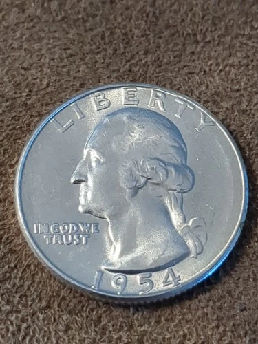 1954 S Washington Quarter 25C CHOICE BU LUSTER! 90% Silver