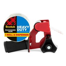 Scotch Heavy Duty Packaging Tape 1 Roll w/ Dispenser