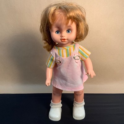 Vintage Bradgate Penny Puppy Lauflernpuppe 14'' mit Schlafaugen bekleidet 1970 s
