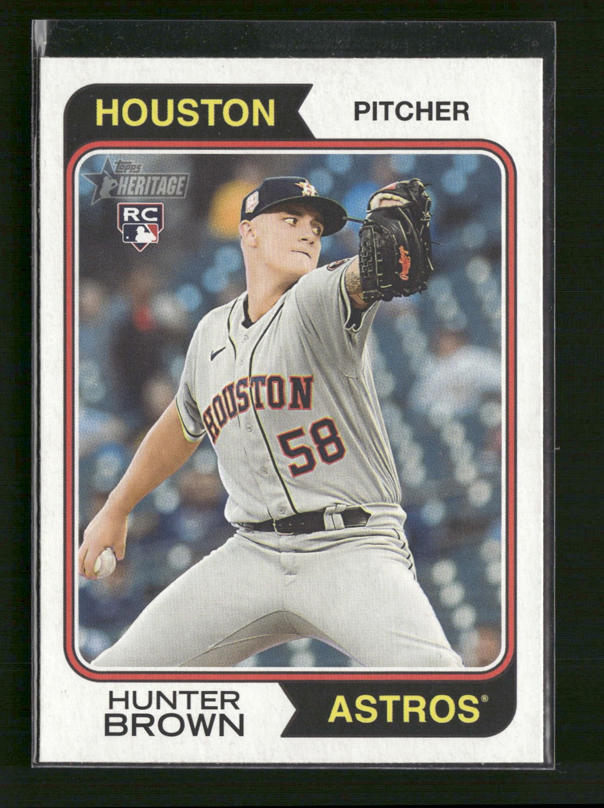 2023 Topps Heritage #316 Hunter Brown Houston Astros