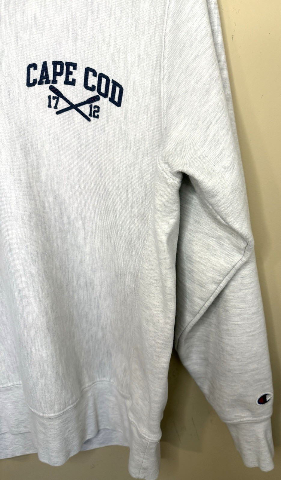 Champion Reverse Weave Cape Cod Grey Pullover 1/4… - image 3