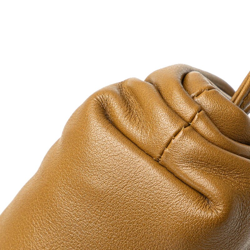 Bottega Veneta The Pouch Shoulder Bag Leather Brown Women Used Authentic thumbnail 6