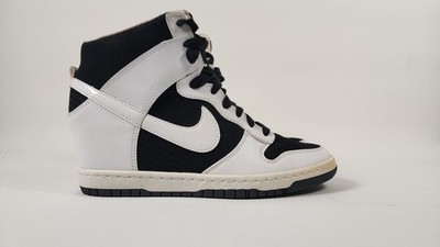 Nike Dunk Sky Hi Panda Hidden Wedge 644877-007 Womens Size 8.5