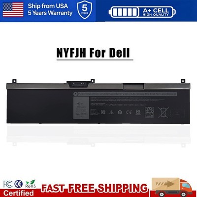 NYFJH Battery For Dell Precision 7330 7530 7540 7730 7740 P74F P34E Series 97Wh