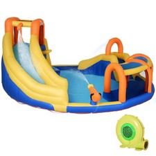 6 in 1 Inflatable Water Slide Round House with 750W Inflator
