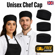 CHEFS SKULL CAP CHEF HAT PROFESSIONAL CATERING CHEF KITCHEN COOKS CAPS IN PACKS