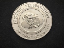 25 Gram 925 Silver Round Historic Preservation San Francisco Cable Car  .743 ASW 79.48 per troy oz
