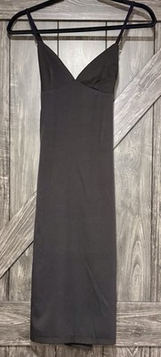 Seni & Cade Dress Women s Sz XS   Black Slip Dress Slim Neutral Classic