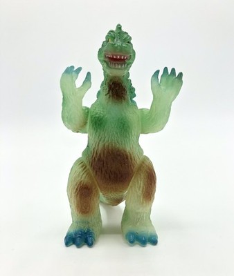 2004 Bullmark Godzilla Glow-in-the-Dark GID Translucent Vinyl Figure Toho Japan