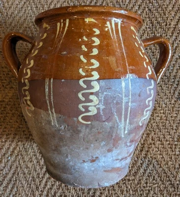 Buire ancienne art populaire cruche du Val de Saône Bresse poterie céramique  - Photo 1/4