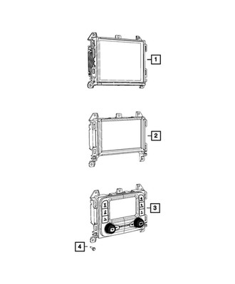 Genuine Mopar Multi Media Radio 68428543AF